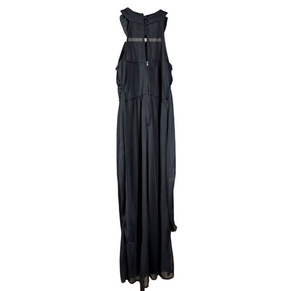 Poppies and Roses Jumpsuit Girls Size 10 Black Flowy Beaded Special Occasion New - Picture 4 of 10